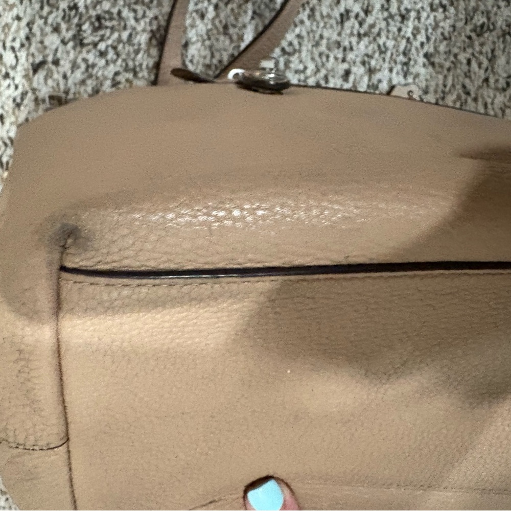 Coach Taylor Tan Leather Tote Bag - Picture 7 of 12